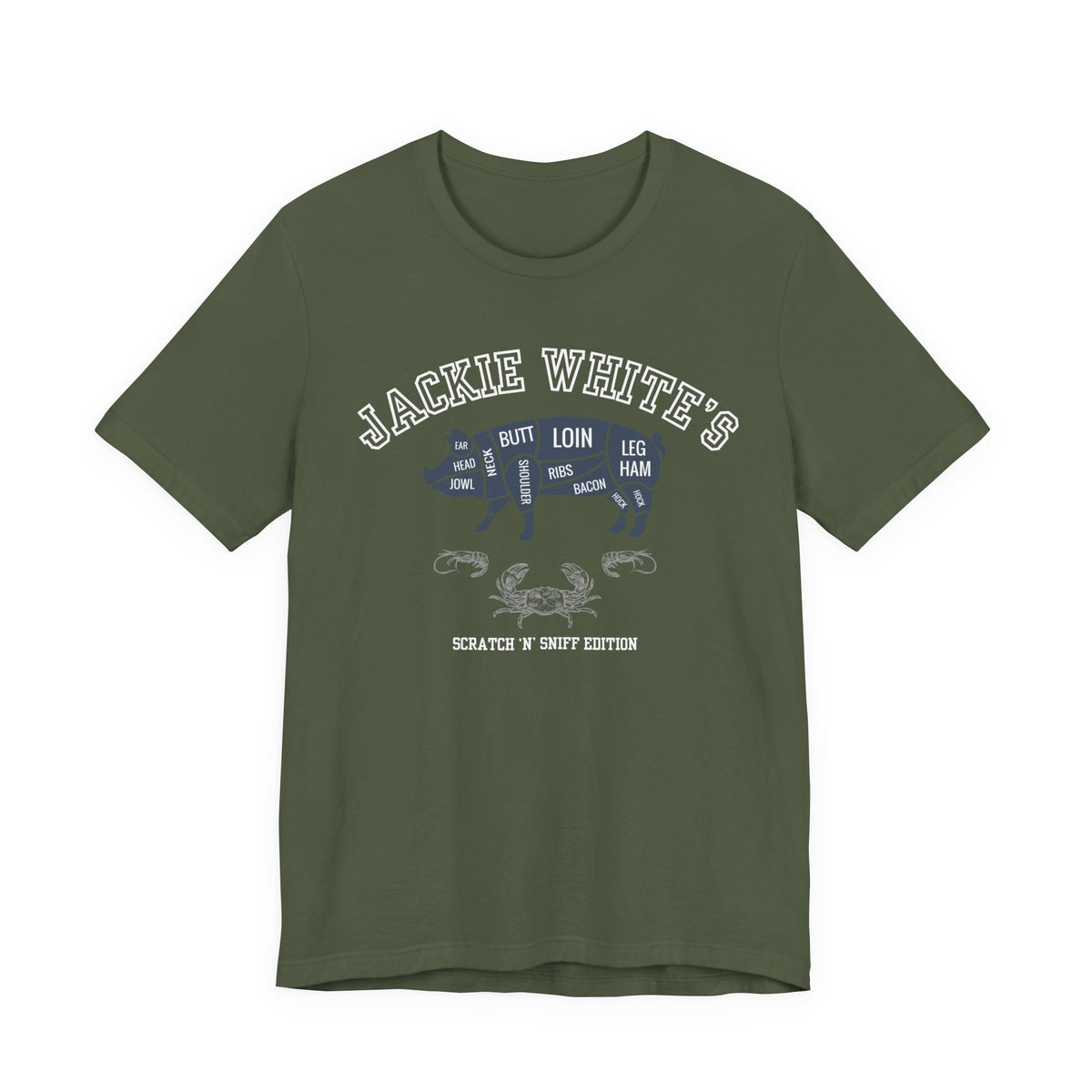 "Jackie White's" Butcher Chart Tee