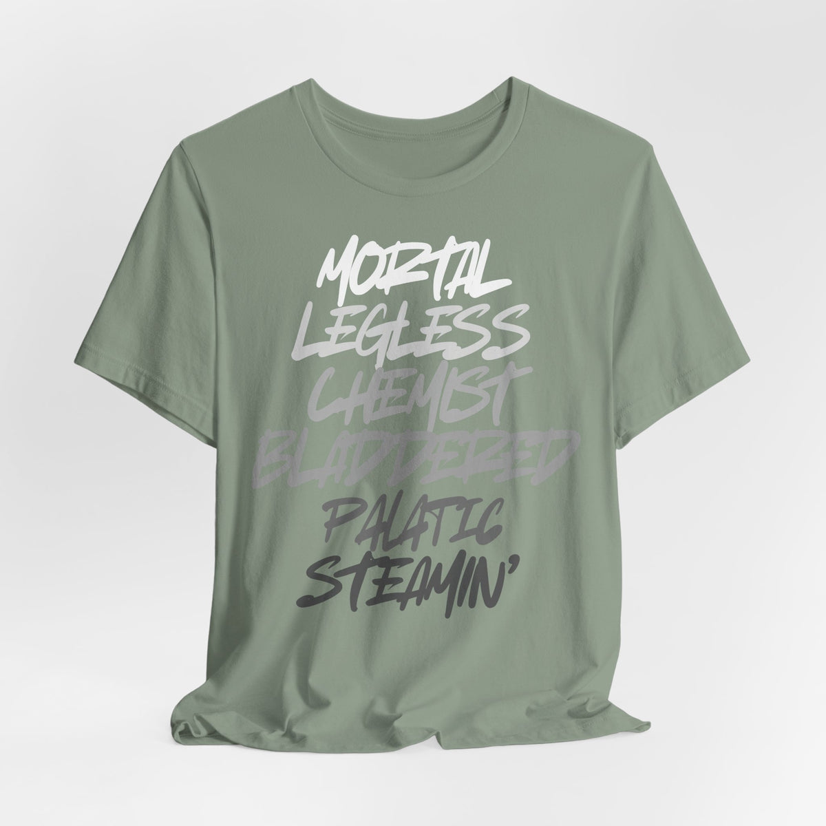 Mortal, Legless, Chemist, Bladdered, Palatic, Steamin