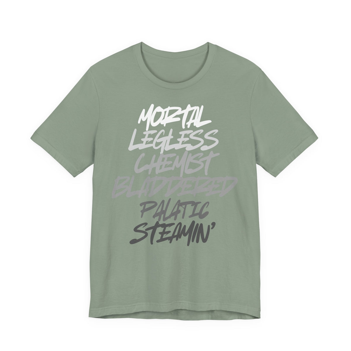 Mortal, Legless, Chemist, Bladdered, Palatic, Steamin