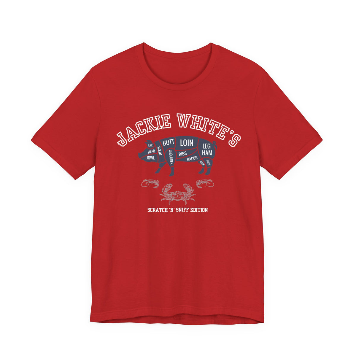 "Jackie White's" Butcher Chart Tee