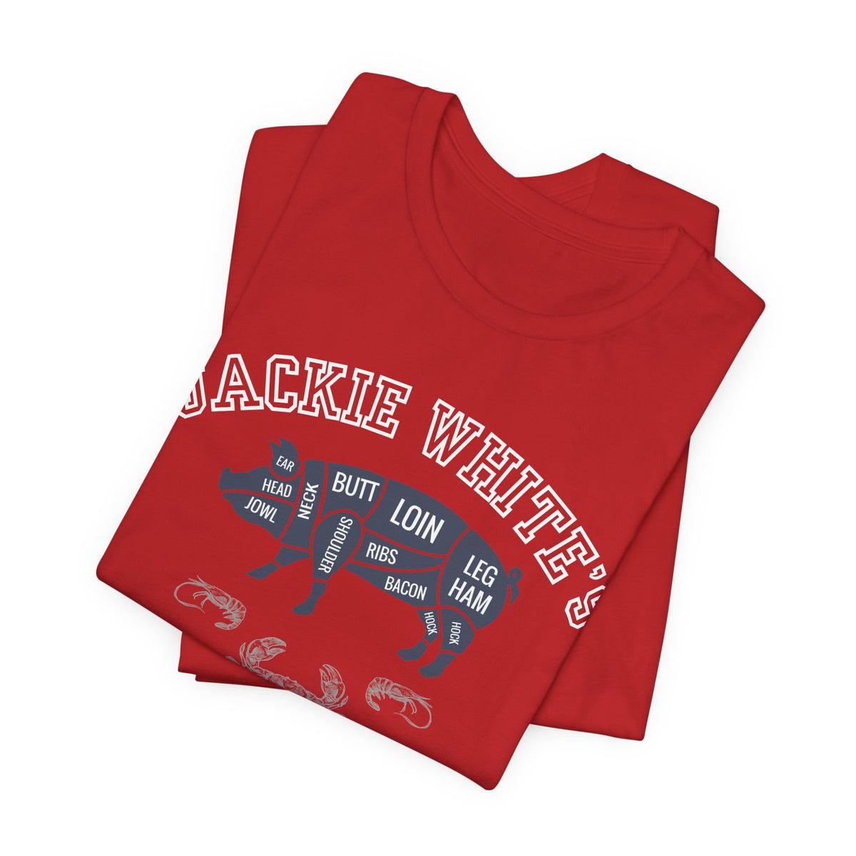 "Jackie White's" Butcher Chart Tee