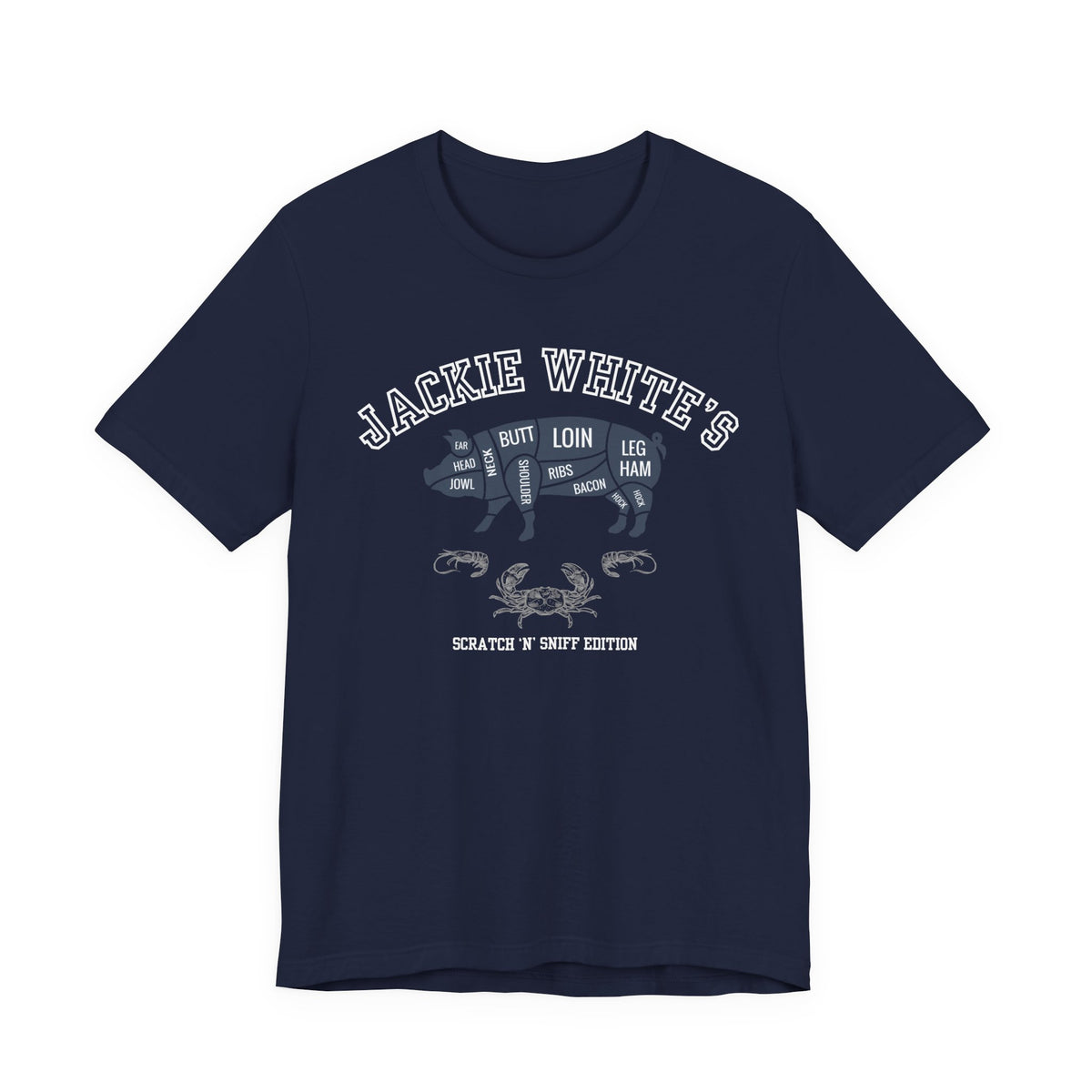 "Jackie White's" Butcher Chart Tee