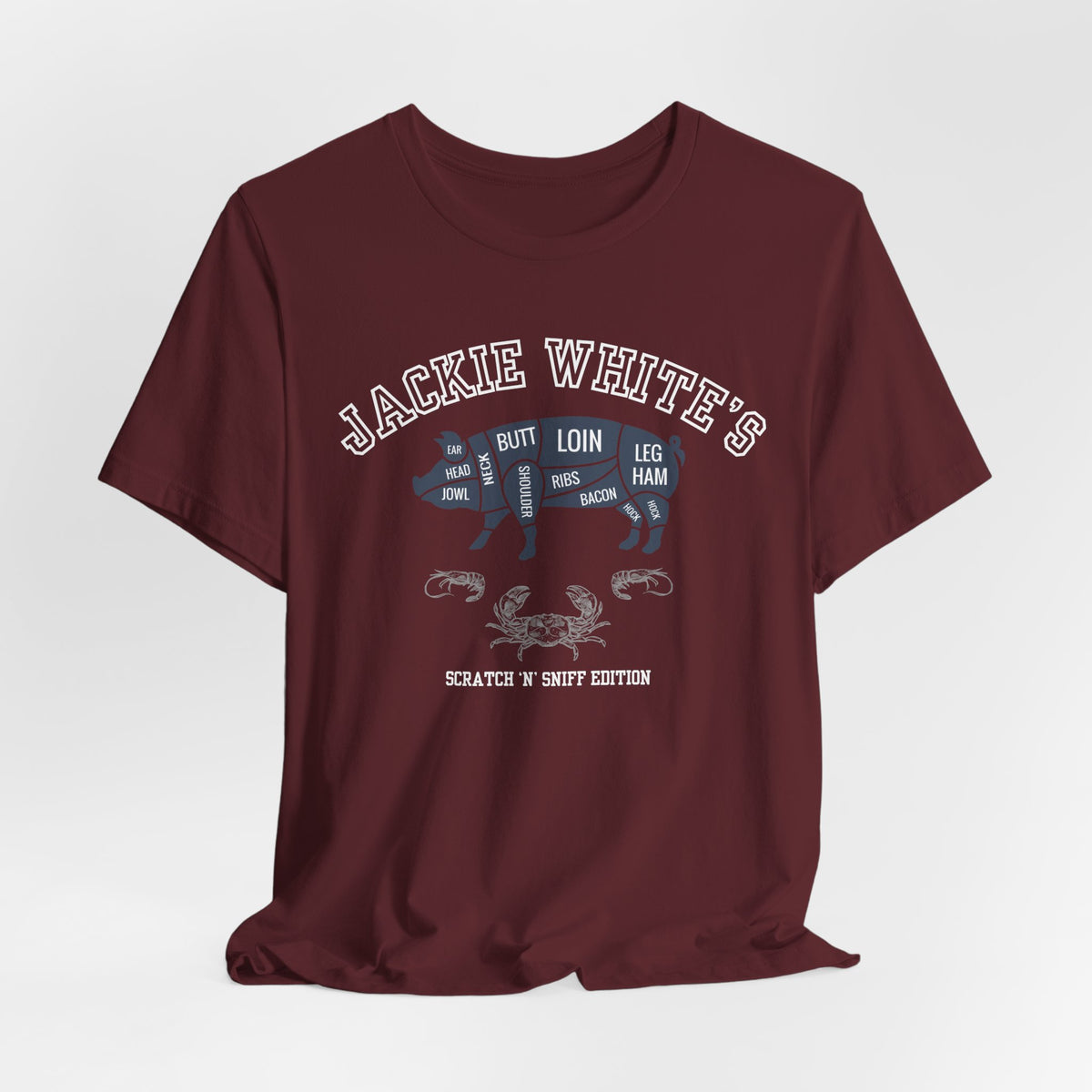 "Jackie White's" Butcher Chart Tee