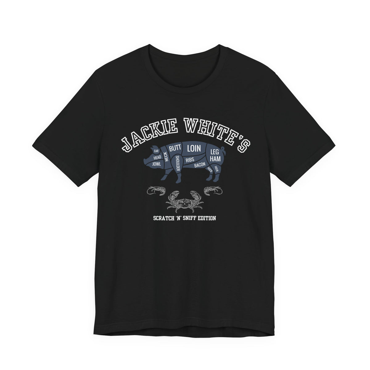 "Jackie White's" Butcher Chart Tee